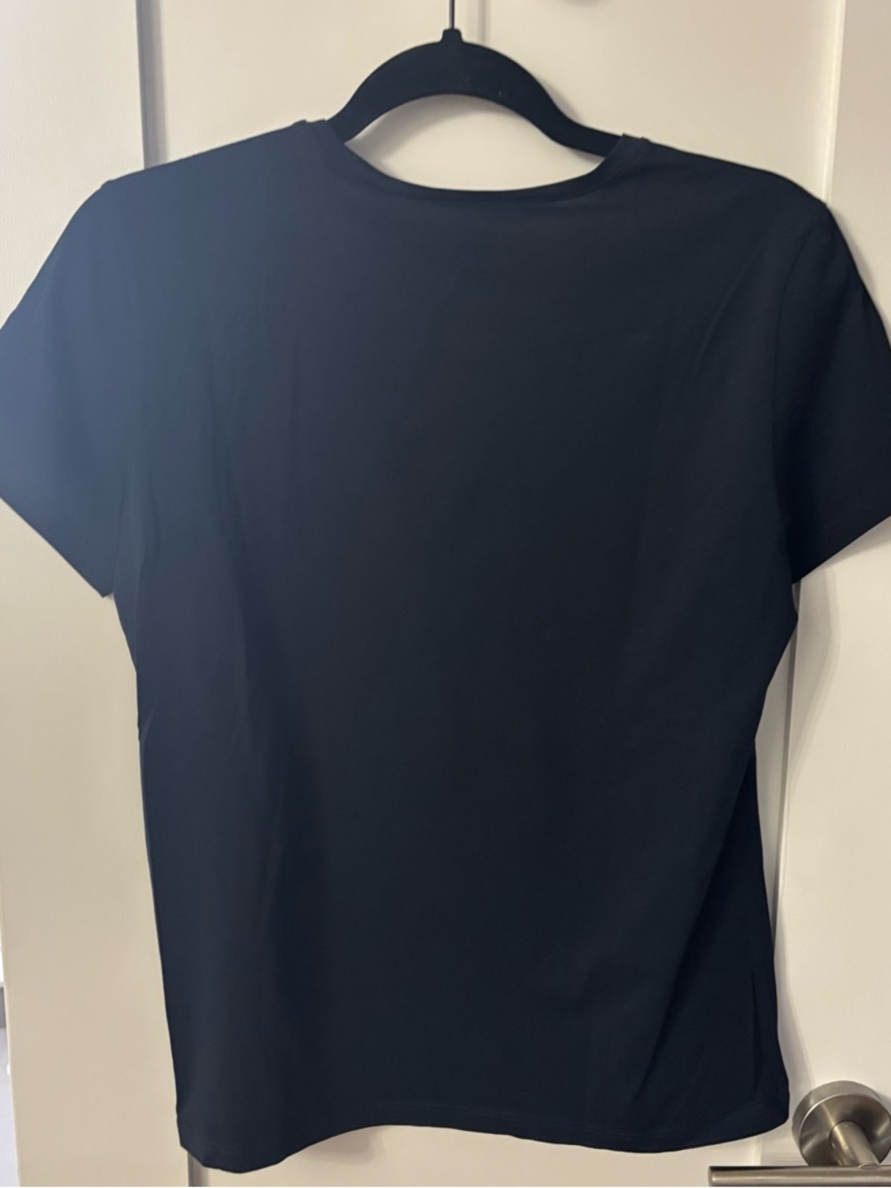 Theory Women's Short-Sleeve Crew Tee in Black - Picture 2 of 2